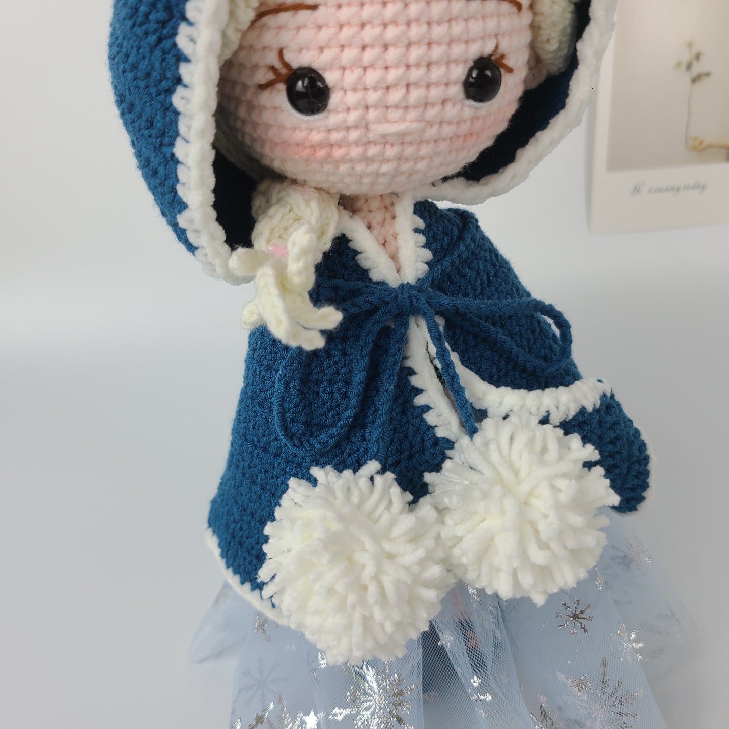 Queen Elsa doll, Crochet princess doll,  beautiful girl princess plushies, frozen plushie, gift for girl